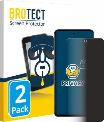 Produktbild von 2x BROTECT Sichtschutzfolie für realme P4x Anti-Spy Privacy Sichtschutz Blickschutz Folie Blaulicht-Schutz