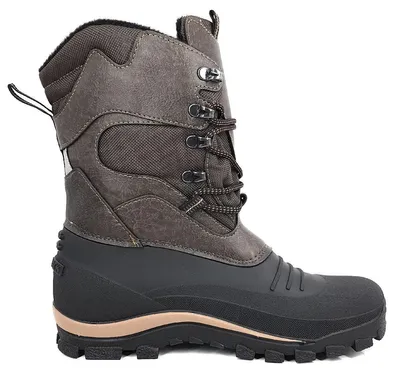 Image de Spirale : Bottes de ville pour hommes, doublure chaude, couleur marron, style décontracté