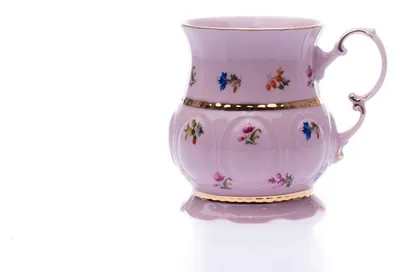 Produktbild von Sonata, rosa Porzellanbecher, 0,35 l, Leander