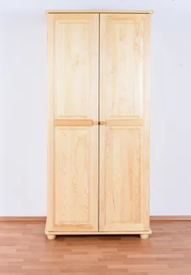 Produktbild von Echtholz Kleiderschrank, Farbe: Natur 195x92x59 cm
