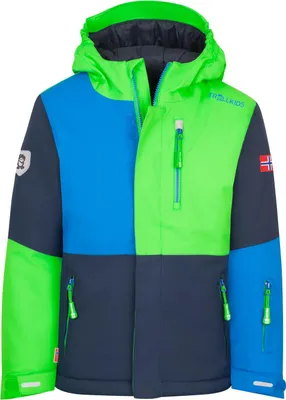 Produktbild von Trollkids Kinder Hallingdal Wintersportjacke bright green/medium blue 116