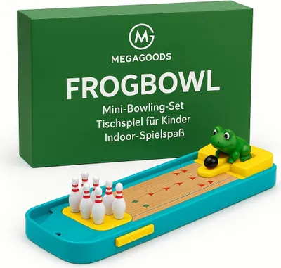 Produktbild von Mini-Bowling Set Tischspiel Kinder Erwachsene Indoor Spaß DE.