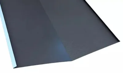 Produktbild von Roofart Kehlblech 2 m lang passend für das Dachpfannenprofil in Ziegeloptik Braun RAL 8019