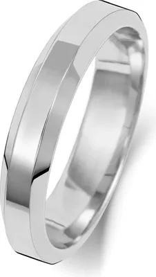 Produktbild von Platin 950 4mm Abgeschrägten Rand Herren/Damen - Trauring/Ehering/Hochzeitsring, 51 (16.2); TRS18922PT950RSL