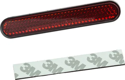 Zdjęcie produktu dla Odbłyśnik samoprzylepny "Curved" zaokrąglony 85 x 13 x 8 czerwony