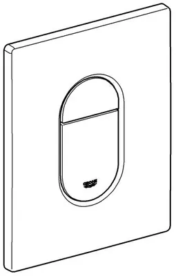 Image de Grohe Arena Cosmopolitan Actionneur WC montage vertical blanc alpin - 38844SH0