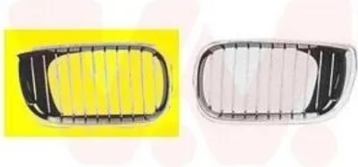 Immagine prodotto di VAN WEZEL 0649516 Griglia radiatore Griglia anteriore per BMW 3 Berlina (E46) destra Nero