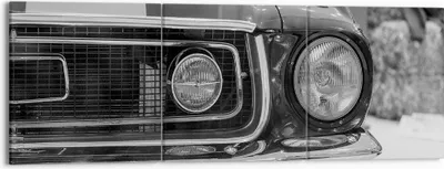 Produktbild von Bild auf Leinwand - Leinwandbild - 3 Teile - Ford Mustang Mach - 150x50cm - Wand Bild - Wanddeko - Wandbilder - Leinwanddruck - Bilder - Wanddekoration - Leinwand bilder - Wandbild - CA150x50-4619