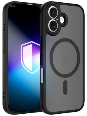 Productafbeelding van 3mk beschermhoes Misty MagCase, zwart, voor de Apple iPhone 17-serie