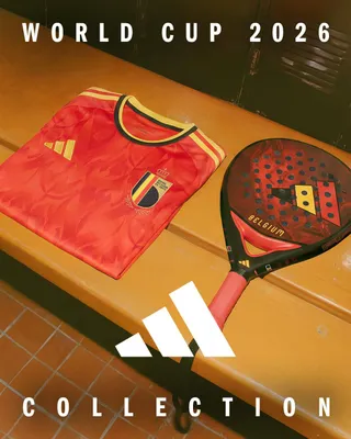Productafbeelding van ADIDAS Padelracket BEL WC2026, zwart/rood/geel, universele maat