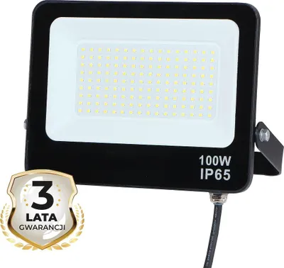 Produktbild von LED Flutlichtstrahler 100W 4000K IP65 schwarz Eko-Light