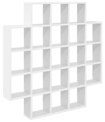 Obrázek produktu pro vidaXL Nástěnná police, bílá, 100 x 13 x 100 cm, materiál: dřevotříska