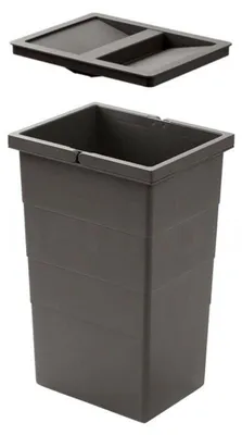 Immagine prodotto di Cestino interno Hailo 1132959 con coperchio grigio scuro 242 x 192 x 380 mm