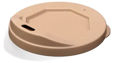 Produktbild von AKU® Deckel mit Trinköffnung für To Go Becher aus Kunststoff, Mehrweg, cappuccino