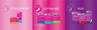 Immagine prodotto di Assorbenti igienici Carefree Cotone Extract 76 pezzi