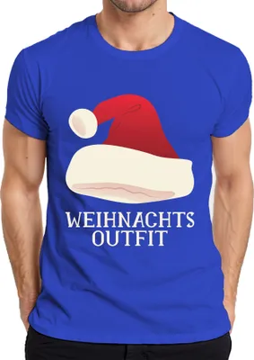 Produktbild von Weihnachtsoutfit Weihnachtsmütze - Weihnachten Weihnachtsgeschenk Christmas Herren T-Shirt, Blau, 3XL