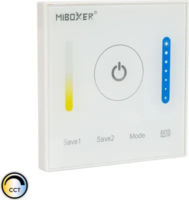 Produktbild von LED-Touch Wanddimmer Controller CCT 12/24V RF MiBoxer P2