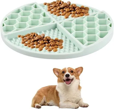Produktbild von Anti-glutton Voederbak für Katzen, Antilekmat für Hunde mit großem Saugnapf, Likmat für Nass- und Trockenfutter, für Katzen und kleine bis mittelgroße Hunde geeignet