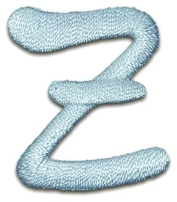 Produktbild von Buchstabe Z 3.1x2.8cm: Alphabet Buchstaben Einzeln Auswählbar - Aufnäher, Bügelbild, Aufbügler, Applikationen, Patches, Flicken, Zum Aufbügeln