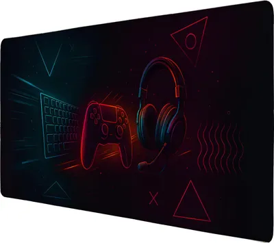 Produktbild von Cyberpunk Gaming Setup Schreibtischunterlage 69x31cm XXL Mauspad für Gamer