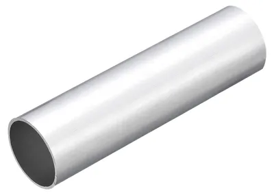 Aluminium Rundrohr 40 mm x 37 mm x 150 mm, silber