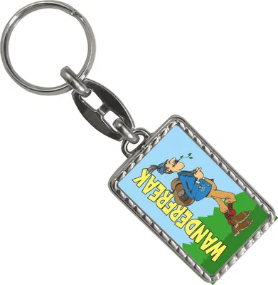 Produktbild von Wanderfreak Schlüsselanhänger mit Bordüre
