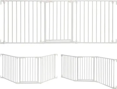 Obrázok produktu pre Detská bezpečnostná zábrana, DreamBaby Discovery 3, 74,5 cm až 195 cm, flexibilná, biela