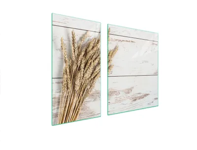 Produktbild von Glasschutzplatte Für Herd 90X52 Holz