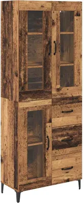 Image de Haut Armoire Bois Ancien 69,5 x 34 x 180 cm Bois d'ingénierie