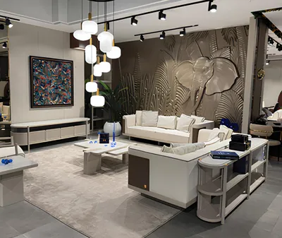 Produktbild von Luxus Weißes Wohnzimmer-Set Couchgarnitur 3-Sitzer-Sofa Couchtisch TV-Möbel