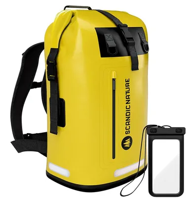 Produktbild von SCANDIC NATURE PIONEER 35L Rucksack wasserdicht gelb Rolltop Outdoor