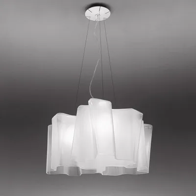 Image de Lampe suspendue Artemide Logico 3x120° - Diffuseur en verre fumé 0454010A