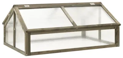 Obrázek produktu pro Pěstební skleník - Zahradní skleník - Skleník pro výsadbu - Dřevěná konstrukce - Kompaktní rozměry 114x80x50 cm