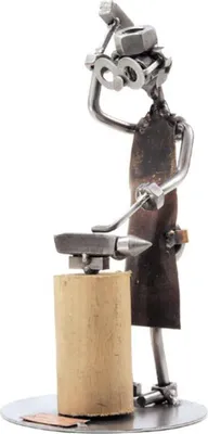 Produktbild von Schraubenmännchen Schmied Metallfigur handgefertigt Unikat