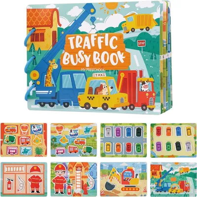 Zdjęcie produktu dla Zabawki edukacyjne Montessori Dr. MUYA 1, 2, 3 - Książeczka edukacyjna - Zabawki dla dzieci od 2 roku życia - Zabawki rozwijające motorykę od 1 roku życia - Panel edukacyjny od 1 roku życia