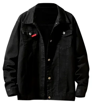 Produktbild von Jeansjacke für Herren aus Denim, Bikerjacke für den Sommer und Frühling, Truckerjacke, Vintage-Style
