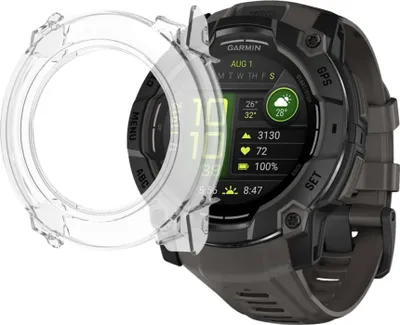 Immagine prodotto di Cover per Garmin Instinct 3 50 mm - Pellicola protettiva rigida trasparente Phonillico