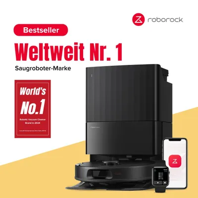 Zdjęcie produktu dla Robot odkurzający Roborock QV 35A, 8000 Pa (aktualizacja z Qrevo/Qrevo S), szczotka zapobiegająca matowieniu, technologia reaktywna, PreciSense LiDAR, uniwersalna stacja dokująca