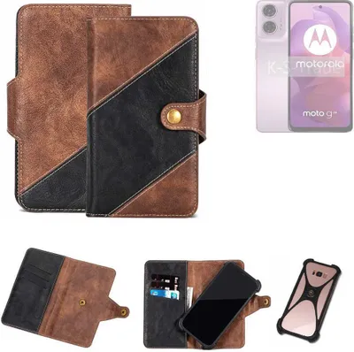 Produktbild von K-S-Trade Handyhülle Schutzhülle Bookstyle Case kompatibel mit Motorola Moto G24 Klapphülle Cover Hülle Schutztasche 1x