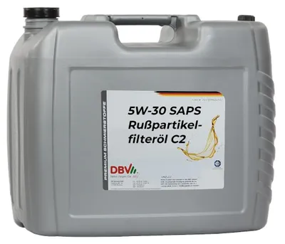 Produktbild von DBV 5W/30 SAPS Rußpartikelfilteröl C2 für Peugeot + Citroen 20-Liter-Kanister