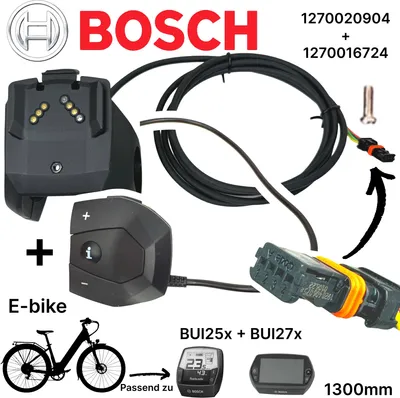 Produktbild von Bosch Intuvia & Nyon Displayhalter + E-Bike Bedienheinheit Taster Displayhalter+Bedienteil