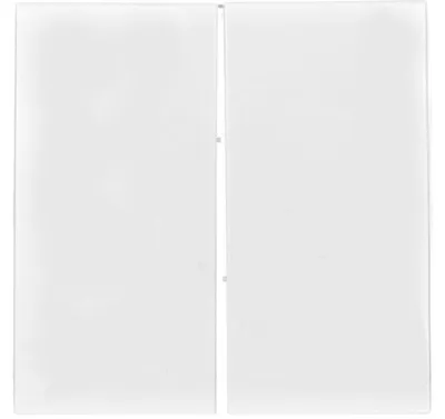 Image de Bascule pour interrupteur/bouton-poussoir double blanc brillant Simon 54 PremiumContact™ Simon DKW5/11