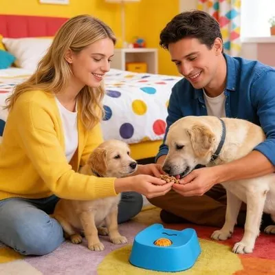 Produktbild von Interaktiver Lecknapf für Hunde mit Ball, zur langsamen Fütterung, rutschfestes Leckspielzeug für kleine, mittlere und große Rassen, Welpen und Katzen, für Futter und Wasser