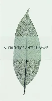 Produktbild von Weiße Trauerkarte "Aufrichtige Anteilnahme"