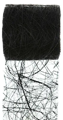 Produktbild von Dekoband ABACA, Pflanzenfaser-Band, Raffia/Sisal 7cm/5m Schwarz