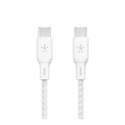 Produktbild von Belkin CAB014bt3MWH, 3 m, USB C, USB C, USB 2.0, 0,48 Gbit/s, Weiß