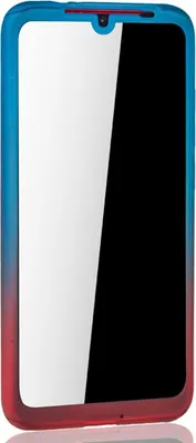Produktbild von Handyhülle Schutzhülle für Xiaomi Redmi Note 7 / Redmi Note 7 Pro Full Case Cover Displayschutz 360 Rot