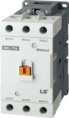 Obrázek produktu pro 85 A, 45 kW, 3pólový výkonový stykač s cívkou na 230 V AC. standardně pomocné kontakty 1a1b.