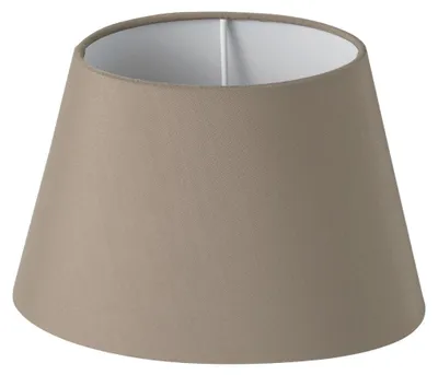 Produktbild von Gemütlichkeit für Zuhause: Ovale Lampenschirm aus Stoff - Taupe