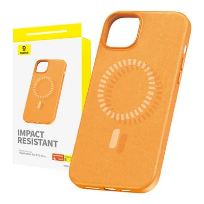 Image de Baseus Fauxther Series Magnetic Case pour Iphone 15 Plus (Orange)